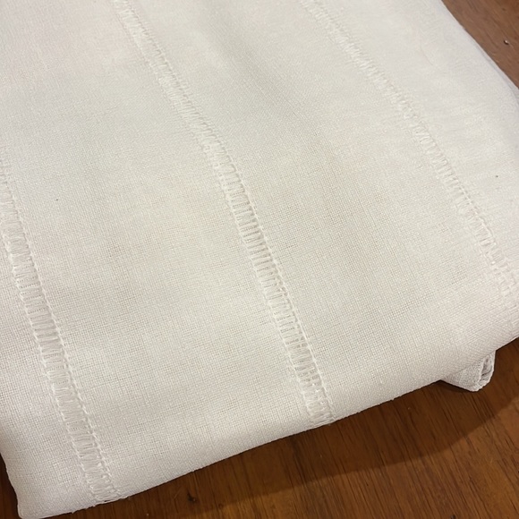 Ralph Lauren Hamilton 54”x84” two twist tab panel Curtains new white sheer - Picture 8 of 8